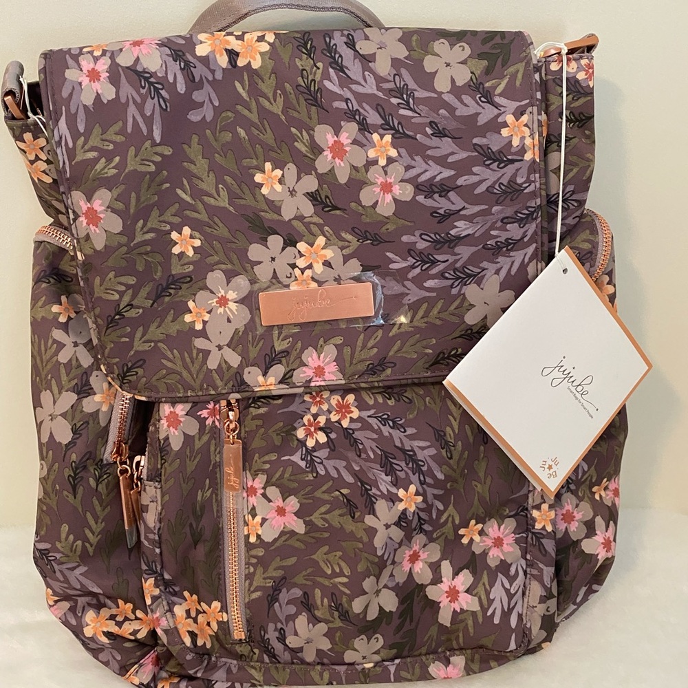 NWT Ju-Ju-Be Be sporty diaper bag in sakura dusk